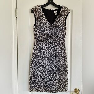Caché Leopard Sheath Dress